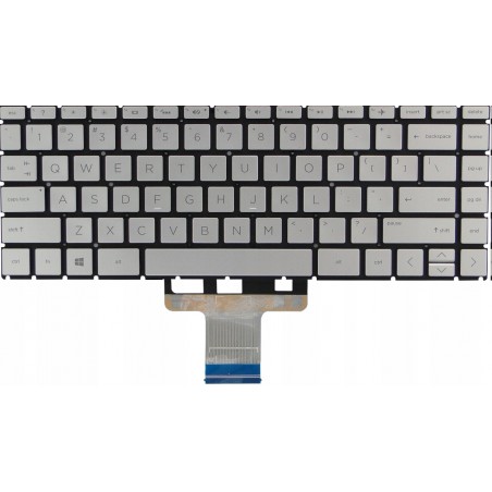 klawiatura HP 14-CE 14-CD LED Podświetlana srebrna